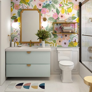 Цветная и яркая ванная комната: как преобразить санузел в Каменке - kamenka.mebel54.com | фото