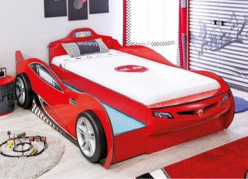 CARBED Кровать-машина Coupe с выдвижной кроватью Red 20.03.1306.00 в Каменке - kamenka.mebel54.com | фото