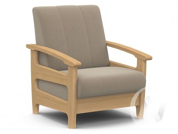 Кресло для отдыха Омега (бук лак/CATANIA LATTE) в Каменке - kamenka.mebel54.com | фото