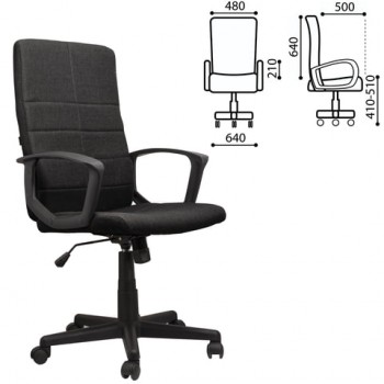Кресло офисное BRABIX Focus EX-518 (черный) в Каменке - kamenka.mebel54.com | фото