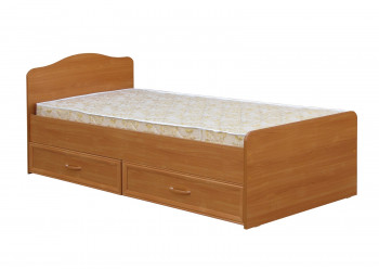 Кровать одинарная с ящиками 800-1 без матраса (круглые спинки) Вишня Оксфорд в Каменке - kamenka.mebel54.com | фото