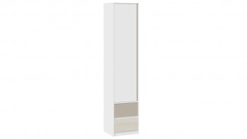 Шкаф для белья комбинированный «Сканди» Дуб Гарден/Белый/Глиняный серый в Каменке - kamenka.mebel54.com | фото