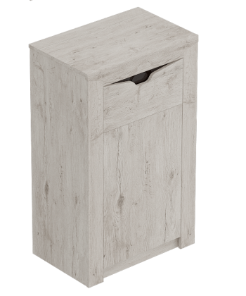 Тумба с дверцей и ящиком Соренто Дуб бонифаций/Кофе структурный матовый в Каменке - kamenka.mebel54.com | фото